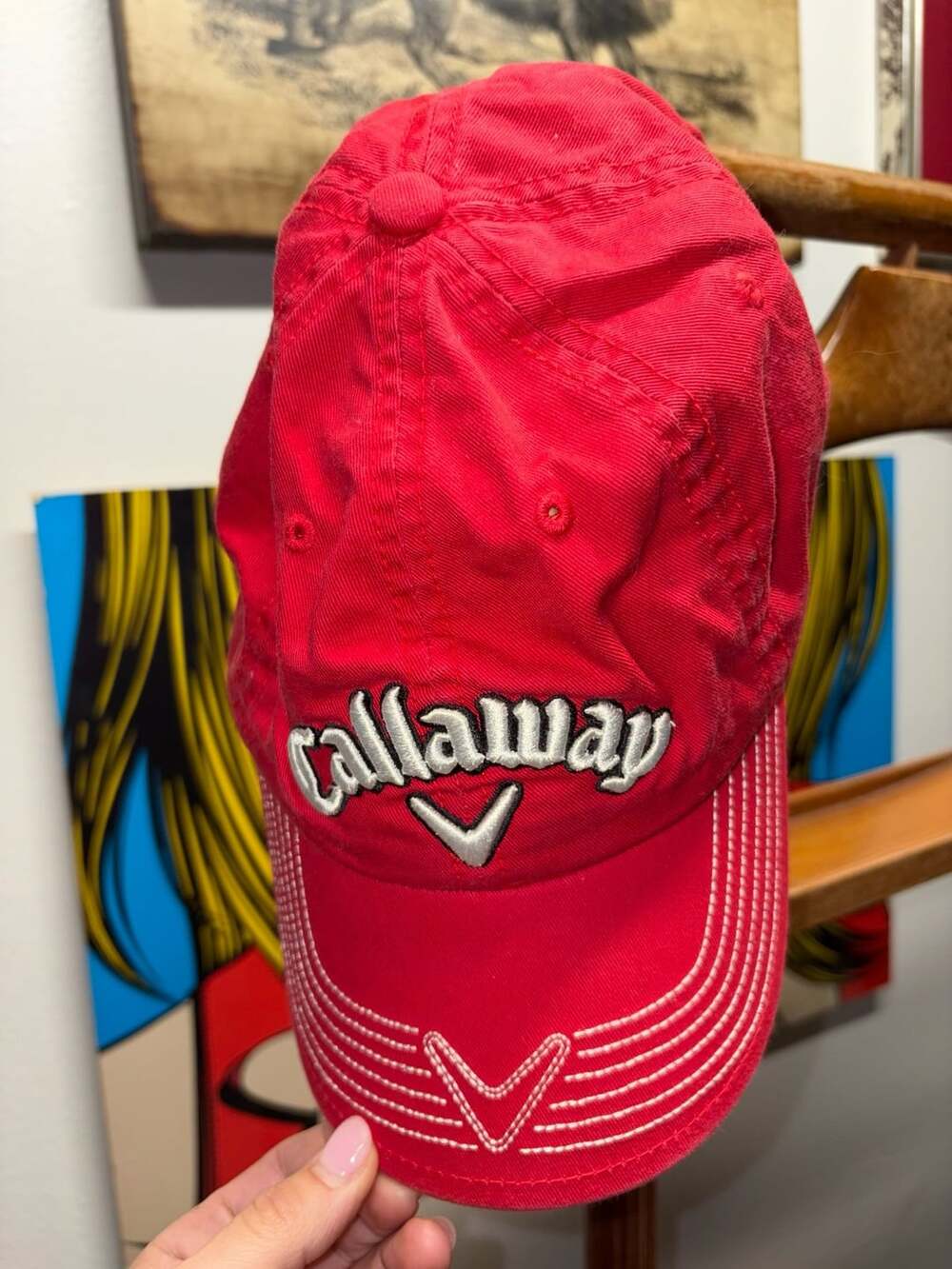 Callaway C-Tech Red Golf Cap Adjustable Hat